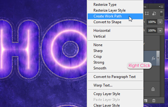 Purple Glow Text Effect step 6
