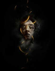 Design a Rusted Metal Face Manipulation with Abstract Falling Lines in Photoshop