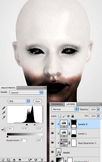 Demon Portrait Retouch Tutorial 30