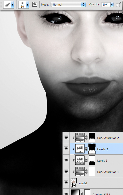 Demon Portrait Retouch Tutorial 32