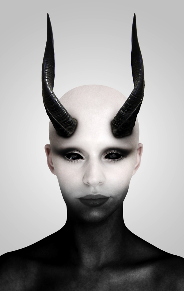 Demon Portrait Retouch Tutorial 1