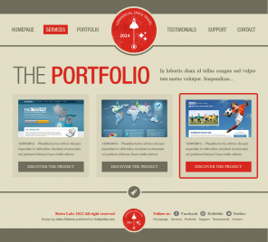 Design a Vintage Portfolio Using Photoshop