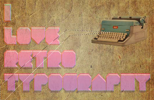 How to Make a Retro Text Effect 32