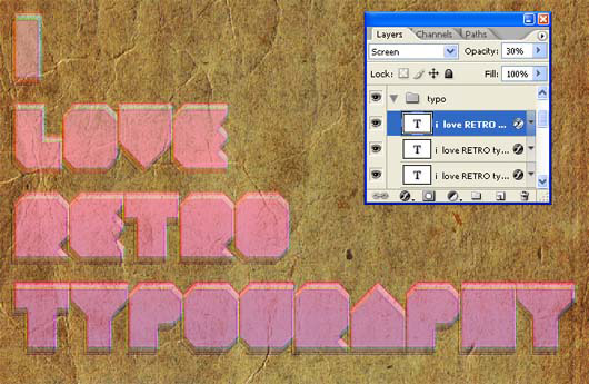 How to Make a Retro Text Effect 26