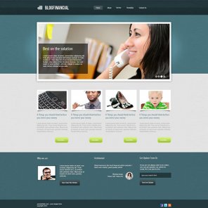 How to Create Simple and Professional Looks Financial Website Layout