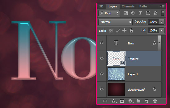 Ombre Text Effect step 5