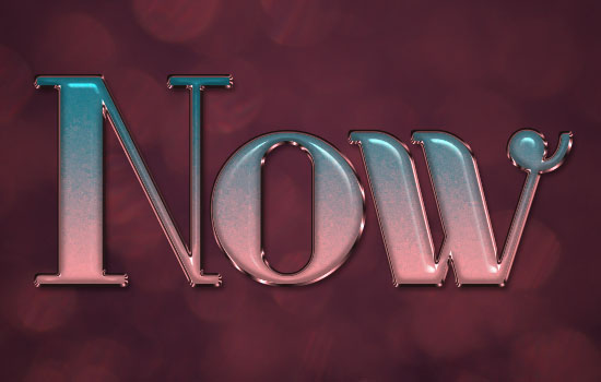 Ombre Text Effect step 6