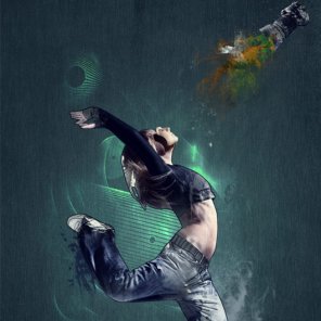 Learn How To Create a Dancer Photo Manipulation with Line Art