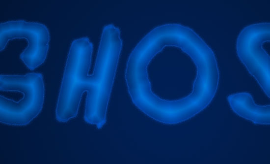 Ghostly Text Effect step 2