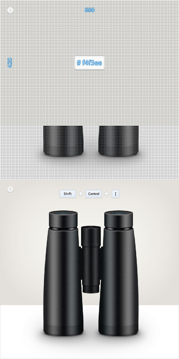 Draw a Binoculars Illustration in Photoshop 87