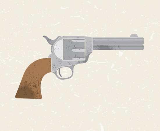 How To Create a Textured Vector Revolver Illustration