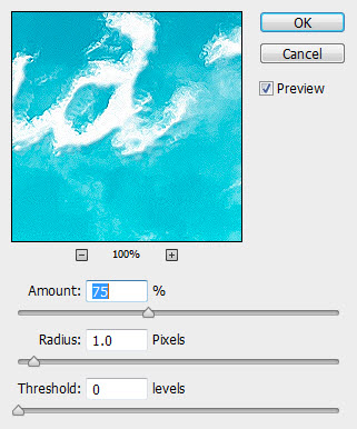 3 unsharp Design an Interesting Cloud Text Effect in Photoshop