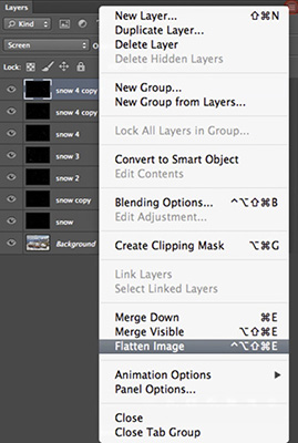 Creating a Snow Effect and a Pop Out Effect 22