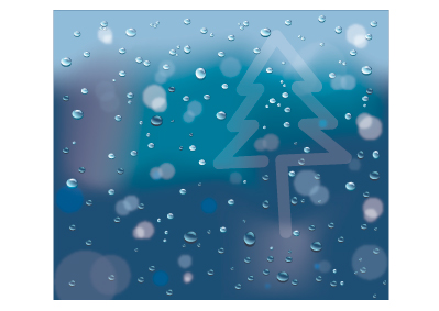 Vector Illustration Tutorial: Rainbdrops On My Window