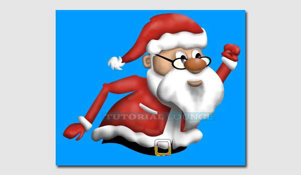 Learn To Draw Walking Santa Using Photoshop 22