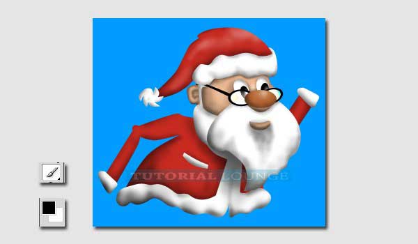 Learn To Draw Walking Santa Using Photoshop 15