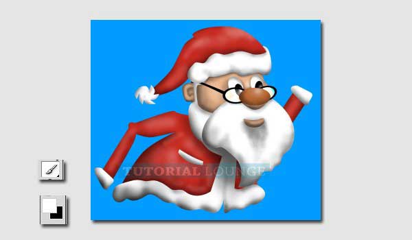 Learn To Draw Walking Santa Using Photoshop 16