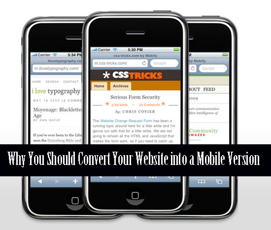 Why You Should Convert Your Website into a Mobile Version