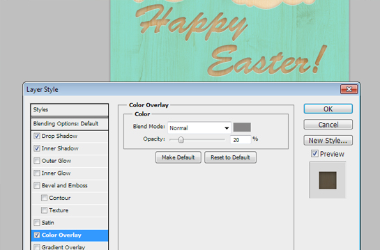 how to create vintage styled Easter card