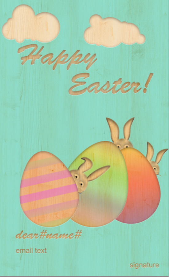how to create vintage styled Easter card