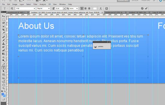 How to Create a Clean Website Layout in Photoshop 85