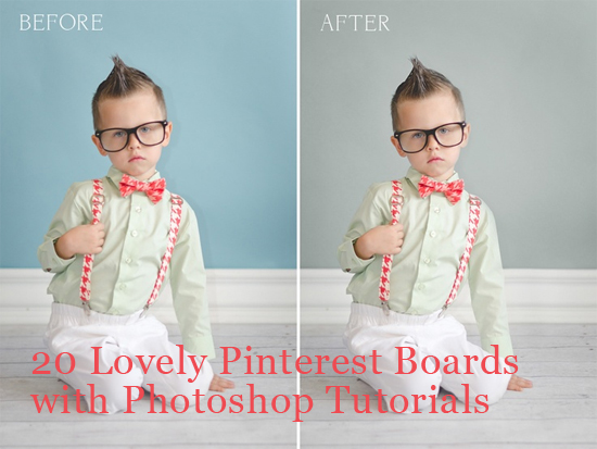 20 Lovely Pinterest Boards with Photoshop Tutorials