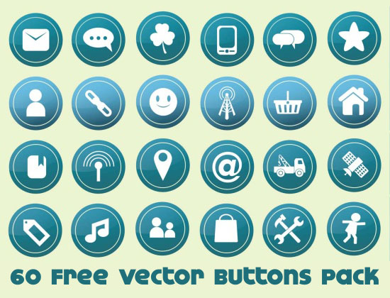 Free Vector Buttons Pack