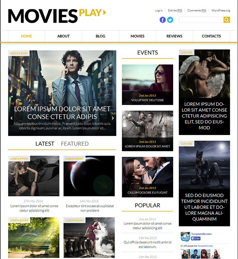 20 Coolest  Movie Templates 8