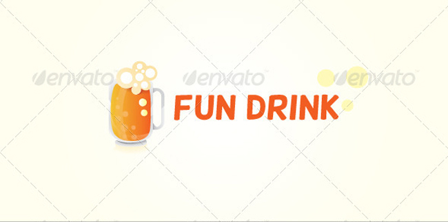 Fun Drink Stock Logo Template