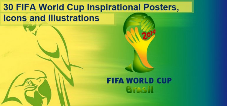 30 FIFA World Cup Inspirational Posters, Icons and Illustrations