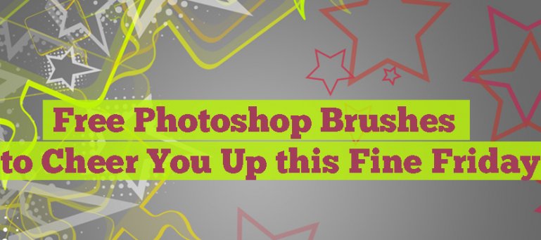 Free Photoshop Brushes to Cheer You Up this Fine Friday