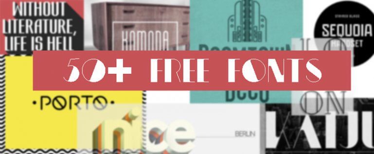 50+ Amazingly Free Fonts for Inspiration (and Use)