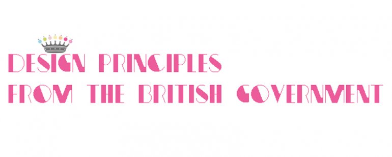 Design Principles from the British Government