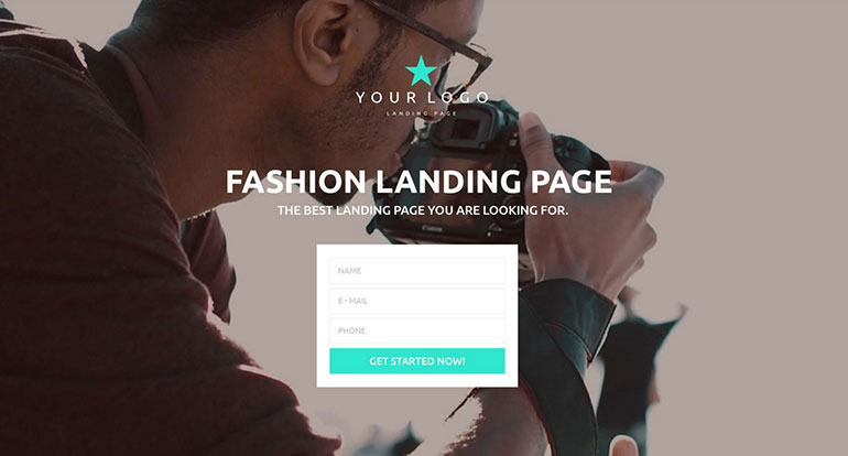 Fashion Responsive Landing Page Template