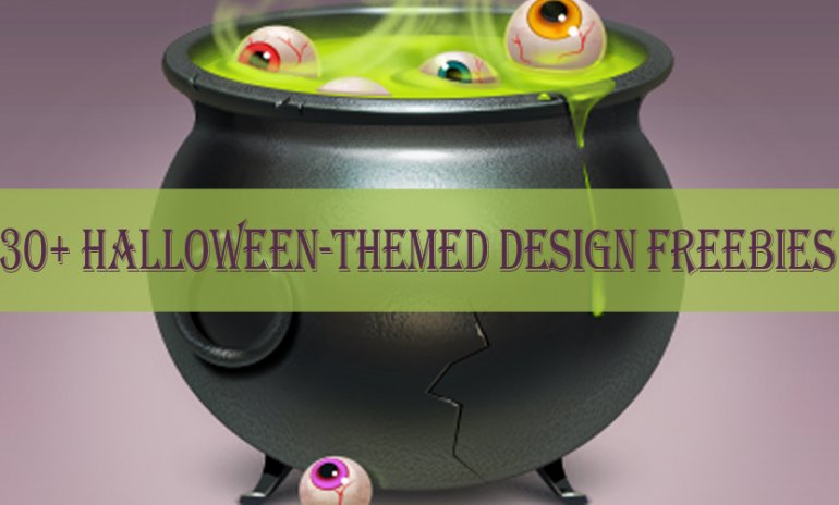 30+ Halloween-Themed Design Freebies