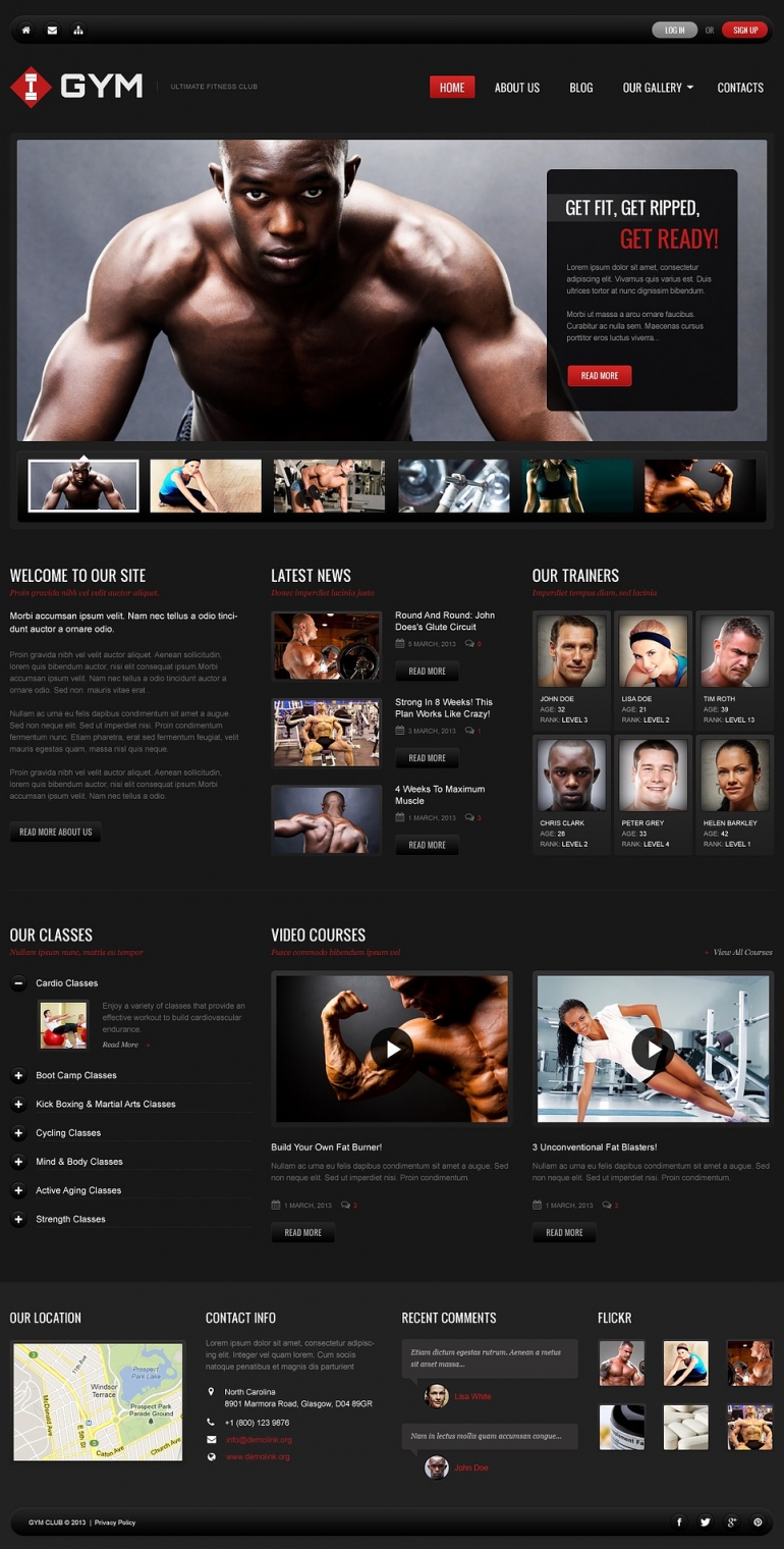 Ultimate Fitness WordPress Theme