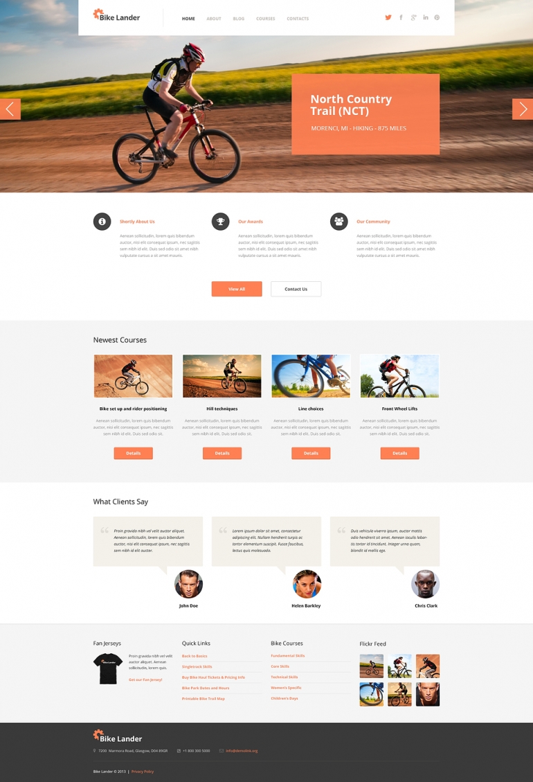 Biking WordPress Theme