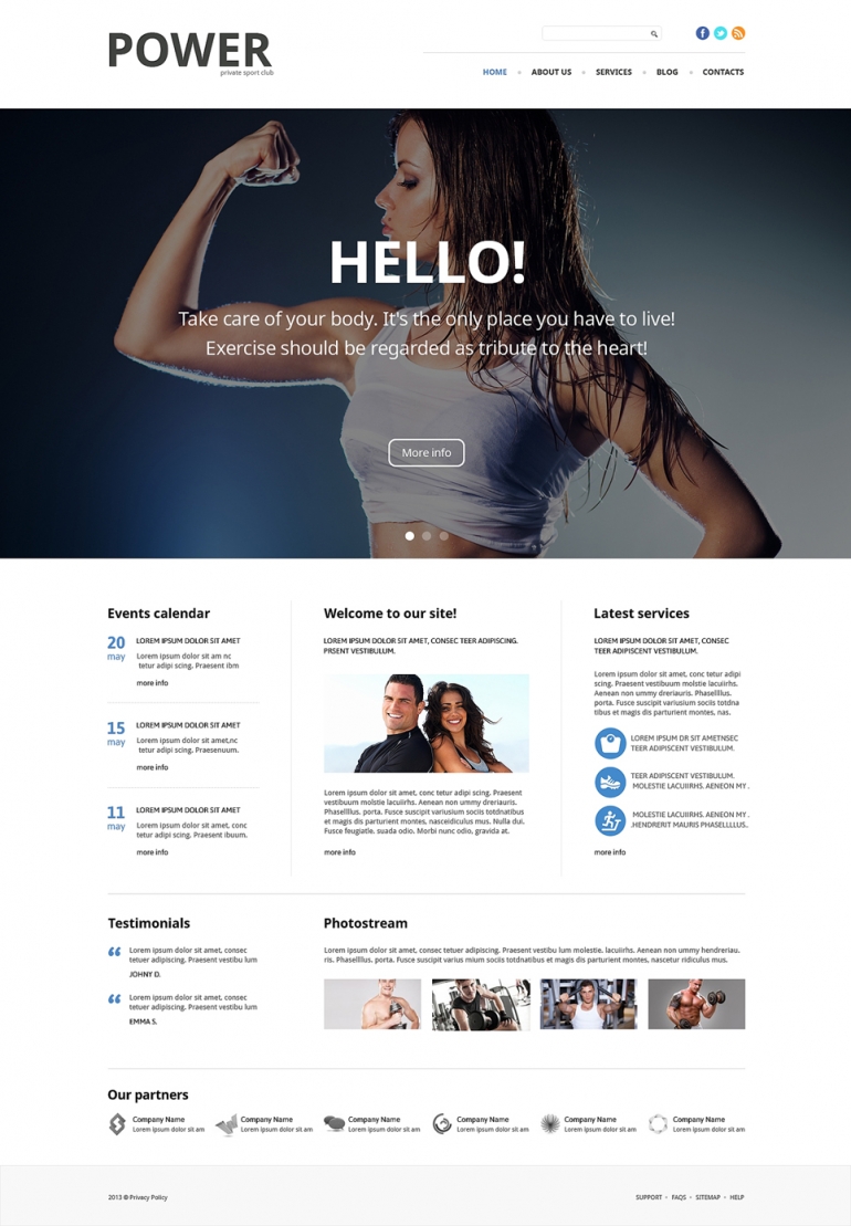 50 Motivating Sport WordPress Themes 21