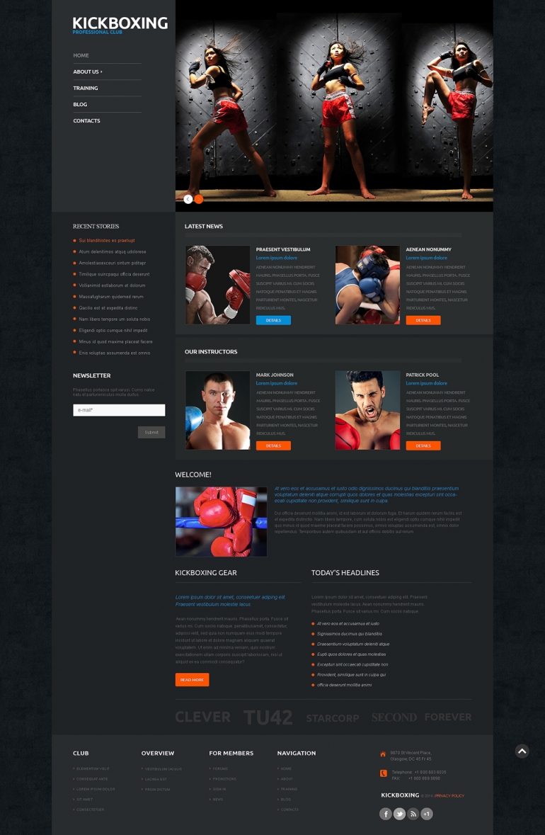 Boxing WordPress Theme