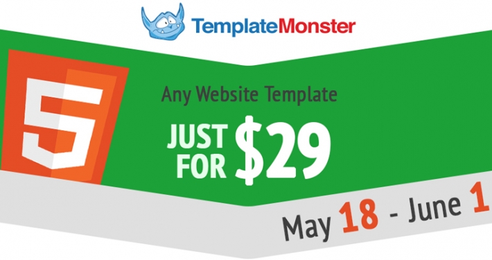 Spring Sale from Template Monster - 60% Off ALL Web Templates