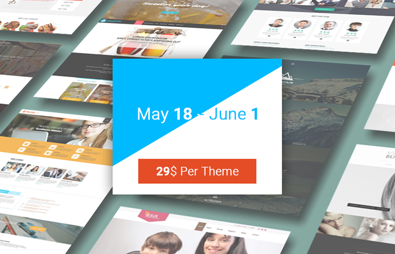 Spring Sale from Template Monster - 60% Off ALL Web Templates 1