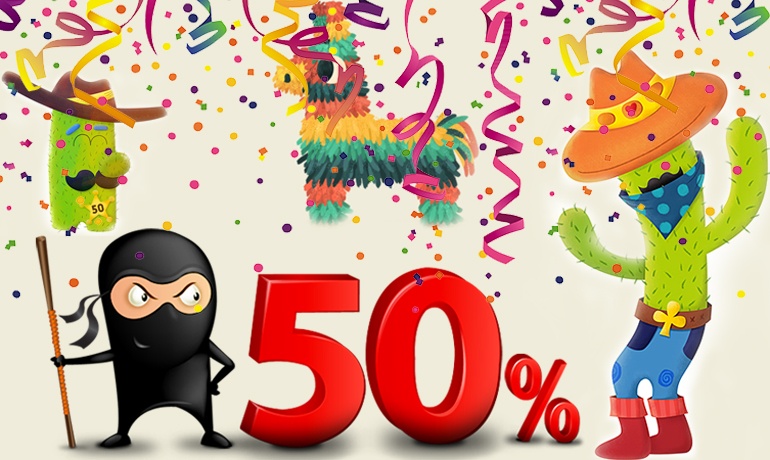 Awesome News from TemplateNinjas: 50% Deal EVERY Week Now