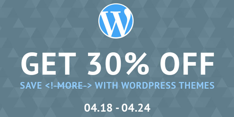 Awesome WordPress Themes With 30% OFF