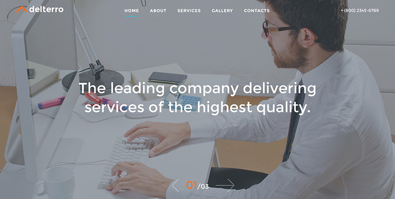 business website template