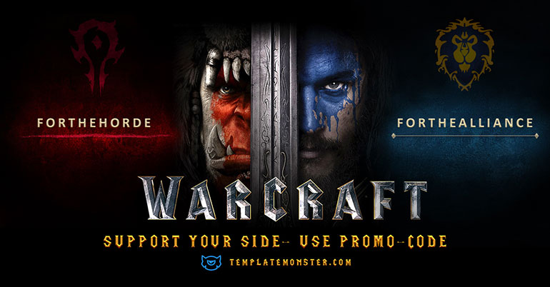 TemplateMonster Warcraft Promo: Save 15% on Any Theme with Horde or Alliance!