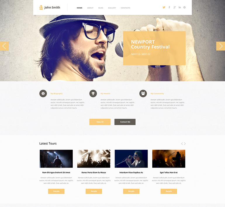 The Best Music WordPress Themes for 2016 1