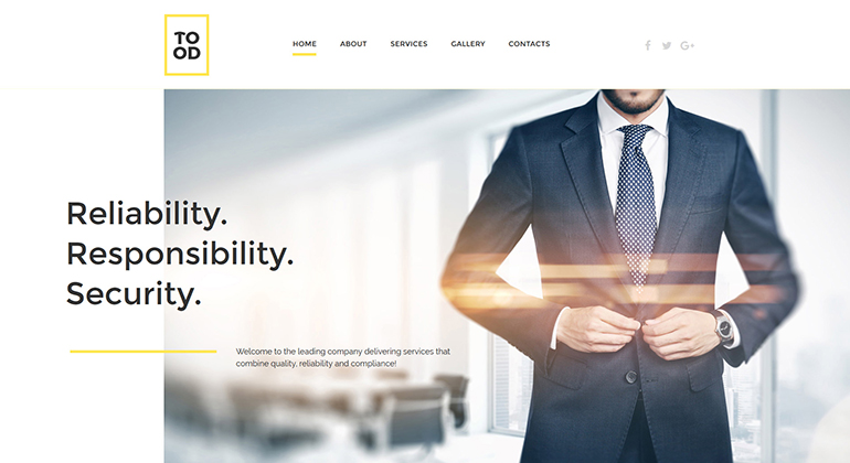 business web template