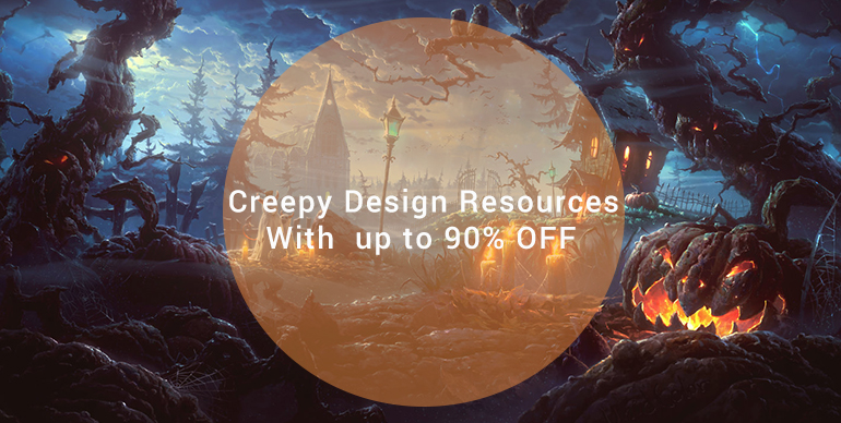 Creepy Design Resources For Halloween With  up to 90% OFF