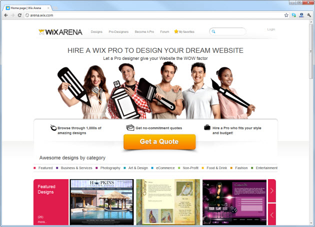 Wix, Free Website Builder and Designer 7