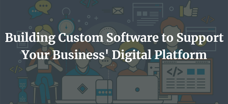 Building Custom Software to Support Your Business' Digital Platform